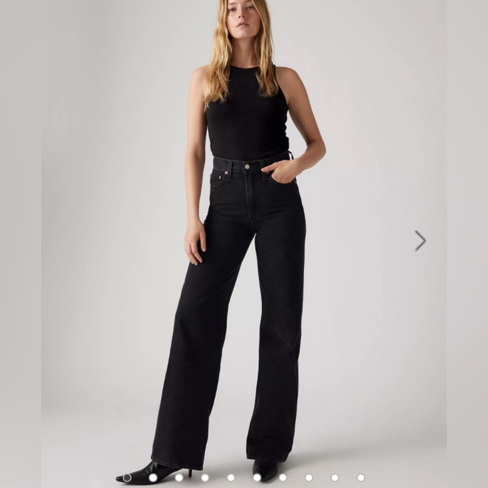 RIBCAGE WIDE LEG WOMEN'S JEANS, 30 x 32